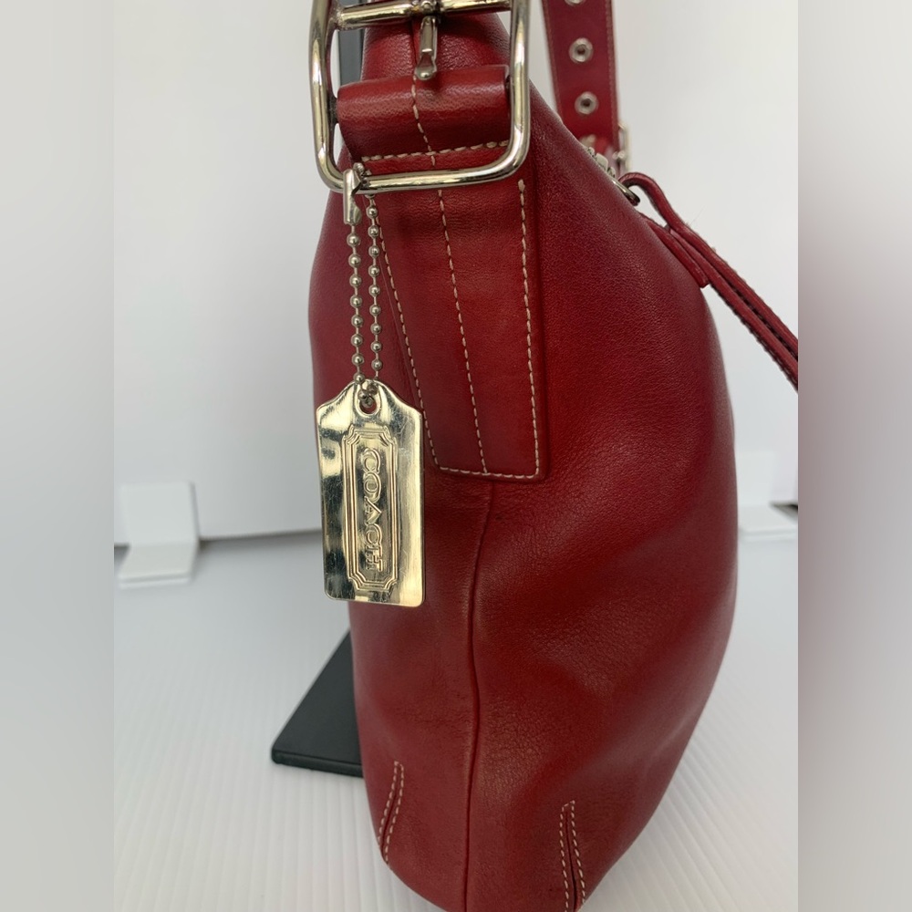 Coach Vintage Legacy Slim Duffle Shoulder Bag- ‘03 - Red #9326 - Picture 6 of 11